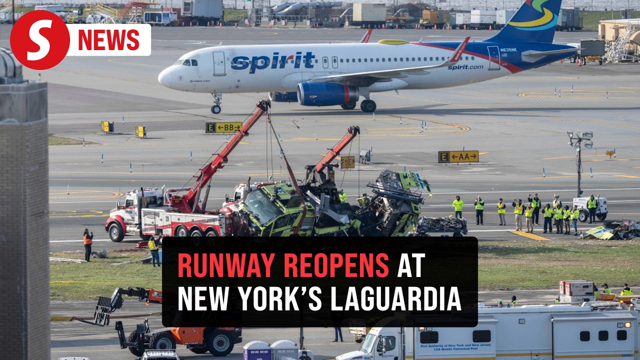 Runway reopens at New York's LaGuardia after fatal collision