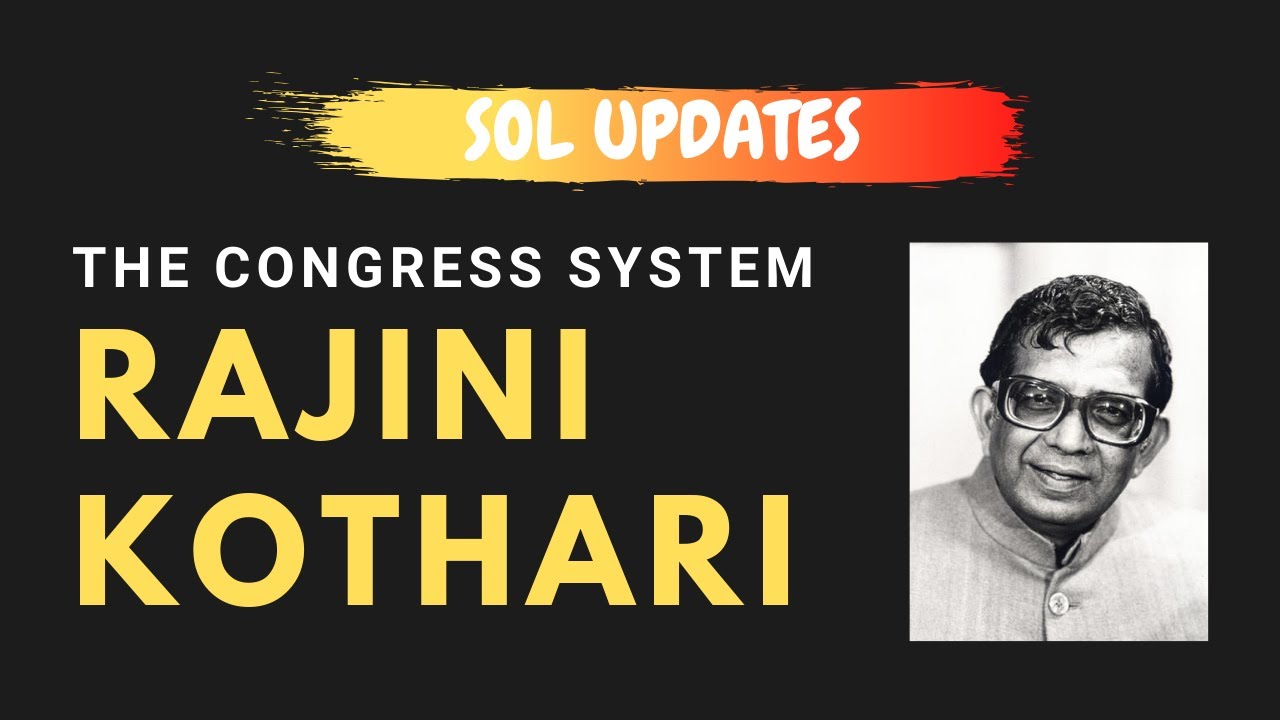 The Congress System By Rajini Kothari