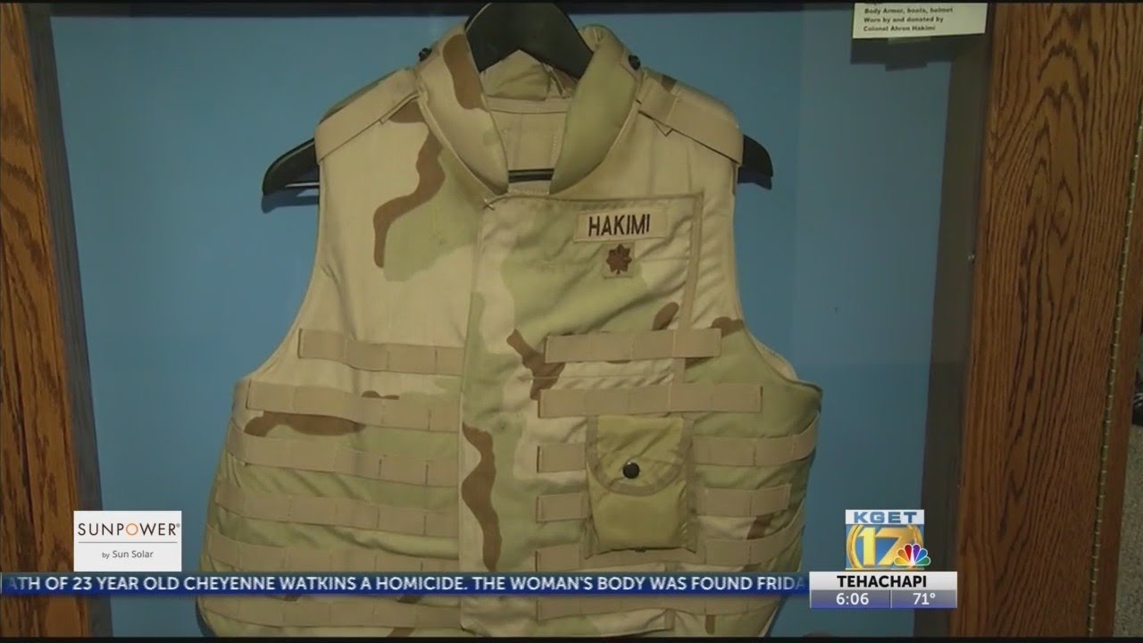 Military uniforms on display at Kern Veterans Services Department
