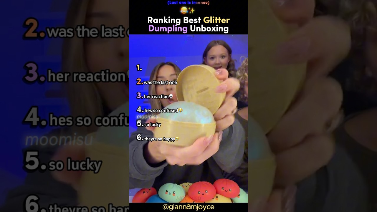 Ranking The BEST Glitter Dumpling Unboxing 😂✨#tiktokviral
