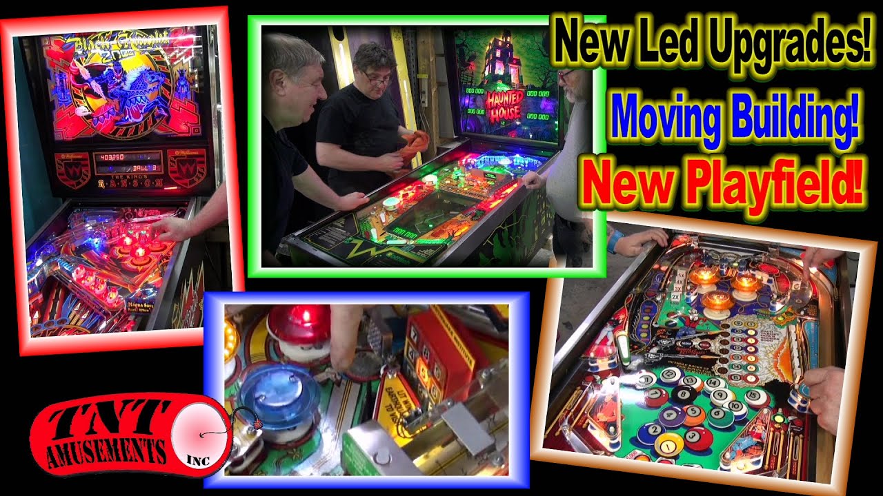 #1615 Bally 8 BALL DELUXE w/New Playfield-EARTHSHAKER-BLACK KNIGHT 2000-HAUNTED HOUSE-TNT Amusements