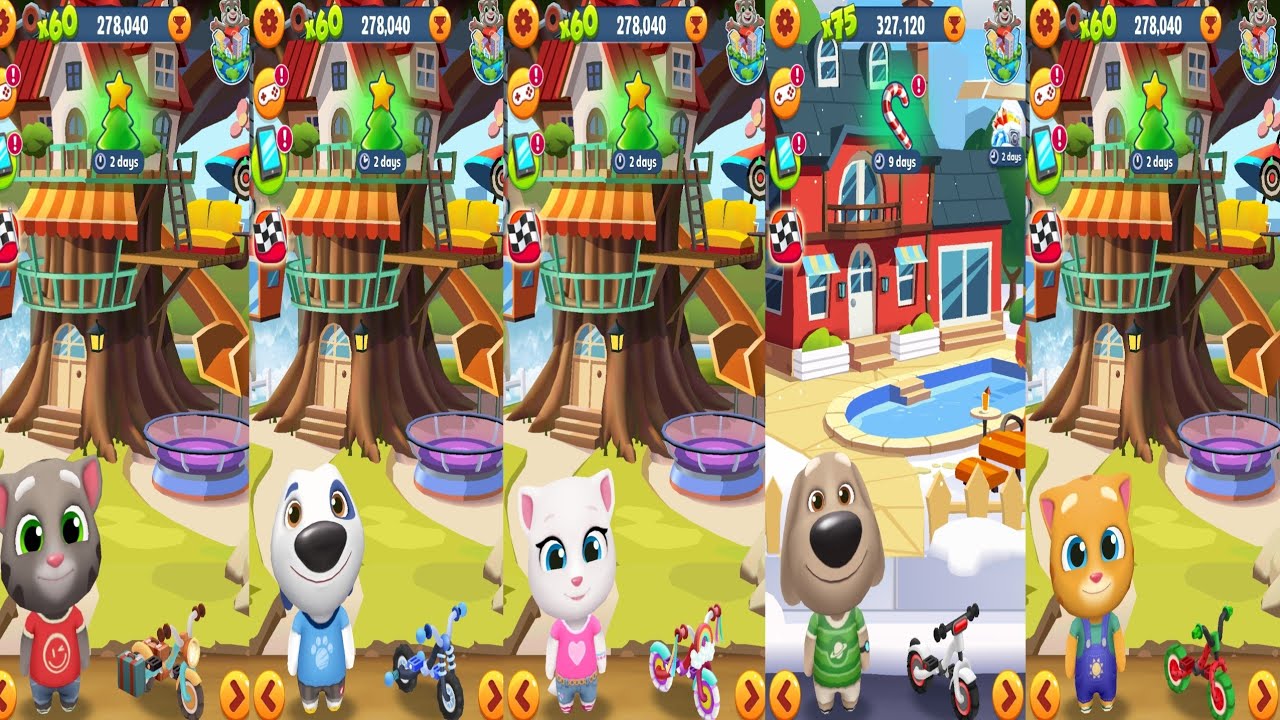 Tom Gold Run.Tom vs Hank vs Angela vs Been vs Ginger Gameplay Android#65