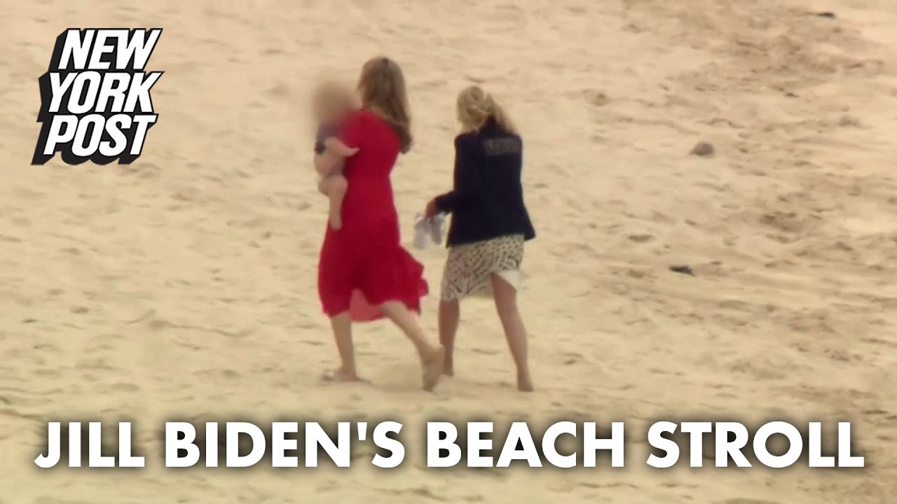 Jill Biden takes beach stroll with Boris Johnson&rsquo;s wife Carrie | New York Post