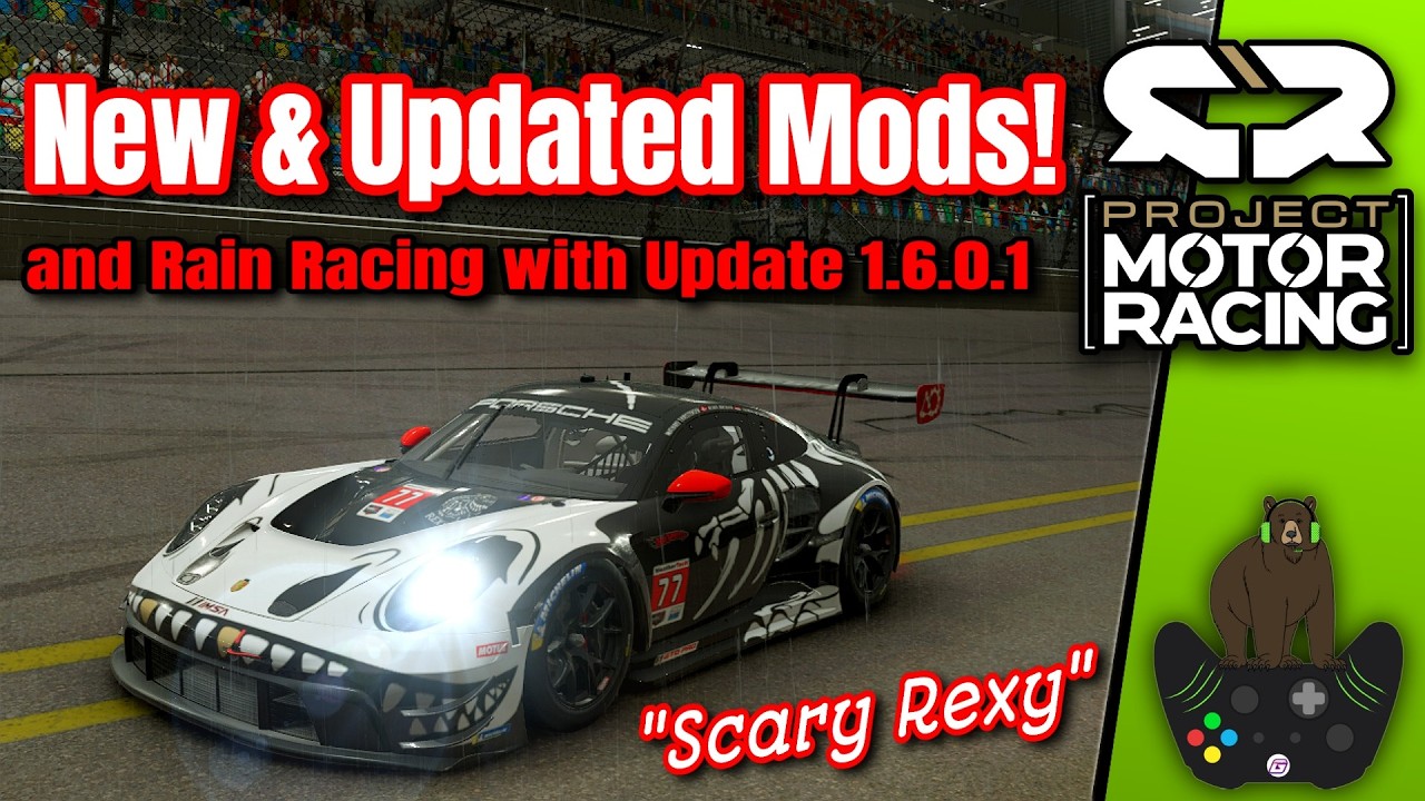 New & Updated Mods! And We Try Rain Racing in Project Motor Racing | TheCombustionGamer