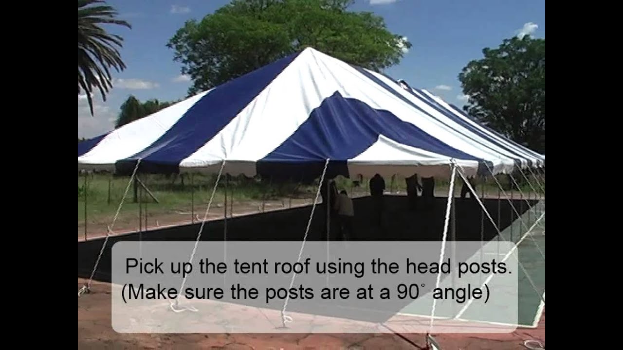 How to Pitch a Marquee tent