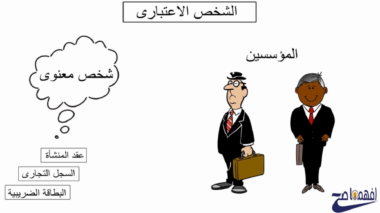 شرح فكرة الشخصية الاعتبارية و معادلة المركز المالى والقيد المزدوج