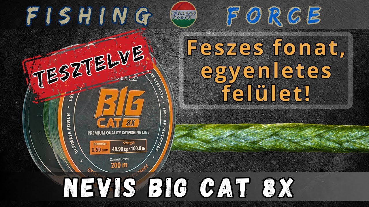 Плетеная леска для ловли сома – Nevis Big Cat 8X на тестовом стенде #nevis #bigcat #braidedline