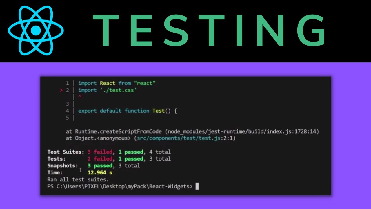React JS Testing Using Jest And Enzyme Tutorial