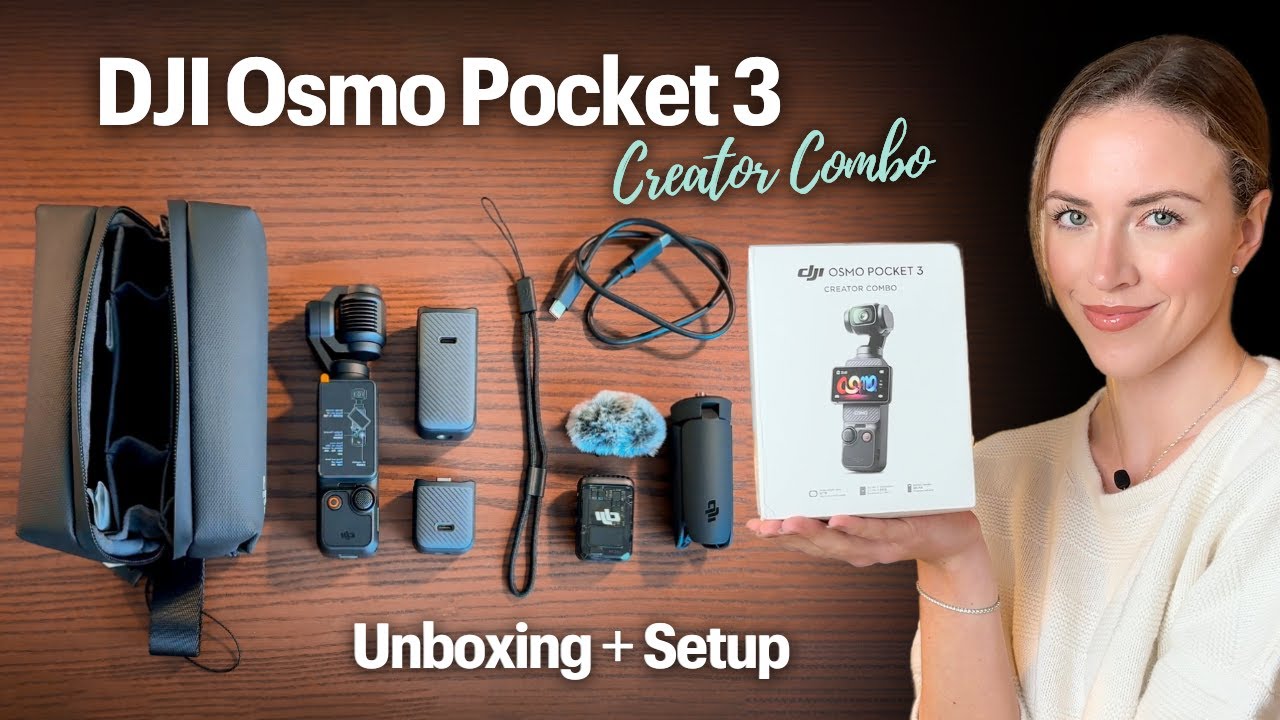 Распаковка, настройка и первое использование DJI Osmo Pocket 3 Creator Combo [2025]