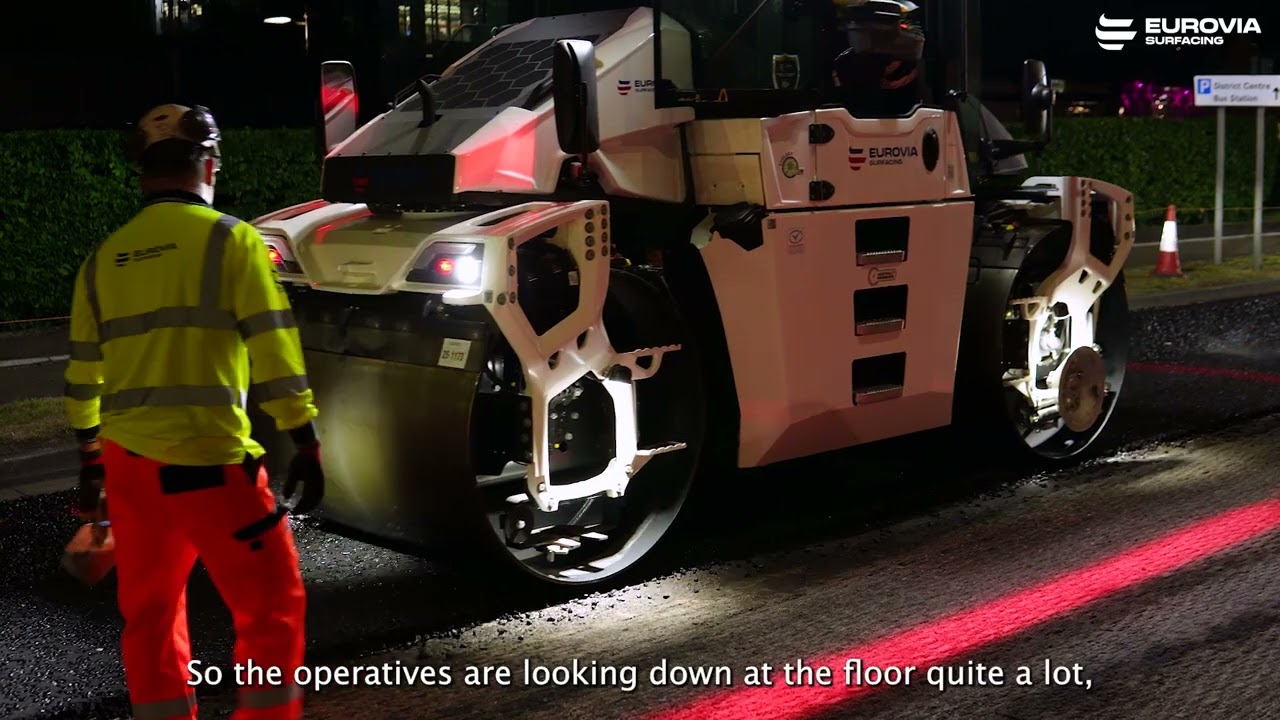 Eurovia Surfacing introduce UK&rsquo;s First AI Human Detection & Emergency Autobraking Rollers