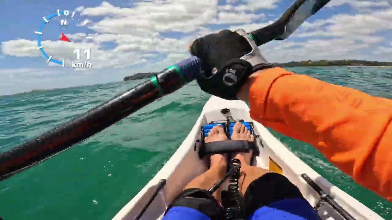 NK Breeze PE surfski downwind