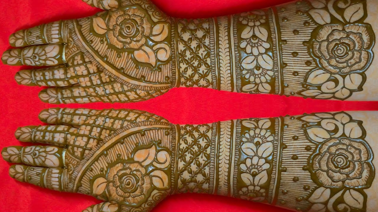 EASY DULHAN MEHENDI DESIGNS FOR FULL HANDS | WEDDING MEHNDI DESIGNS | BRIDAL HENNA MEHNDI DESIGNS