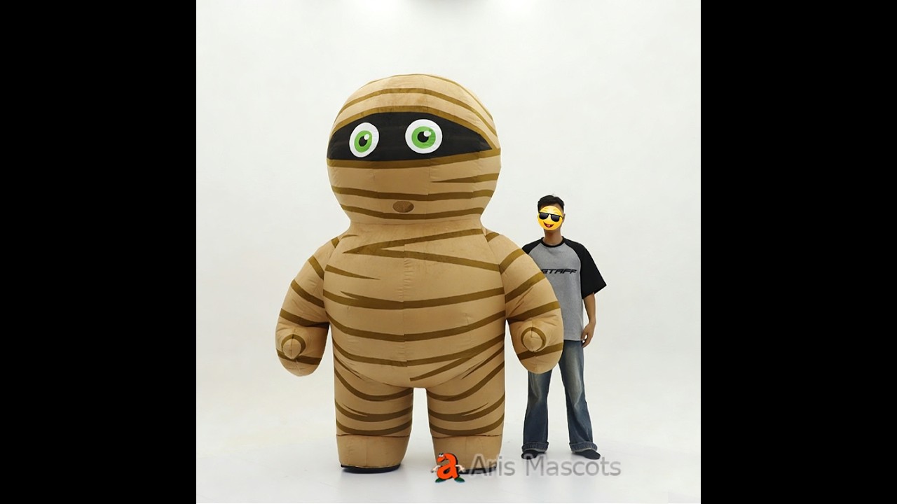 Adult Inflatable Mummy Mascot Costume Character Cosplay Suit