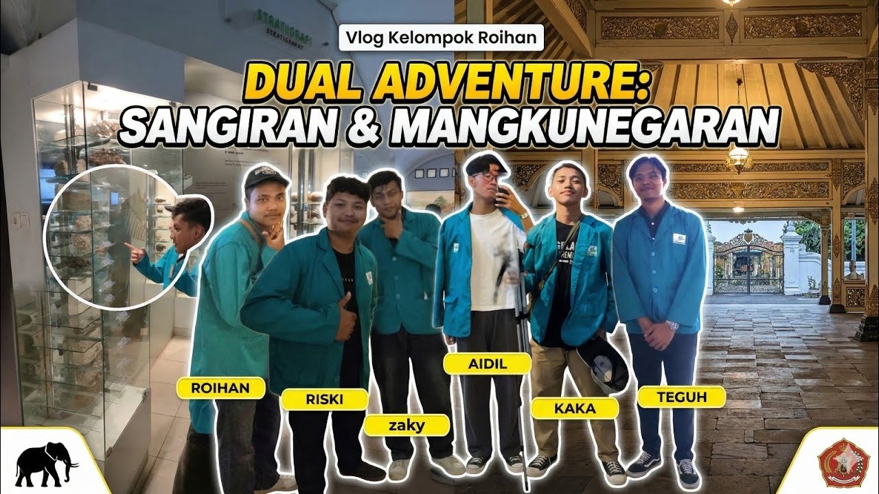 Outing Class Vlog di Museum Sangiran dan Pura Mangkunegaran | Kelompok Roihan