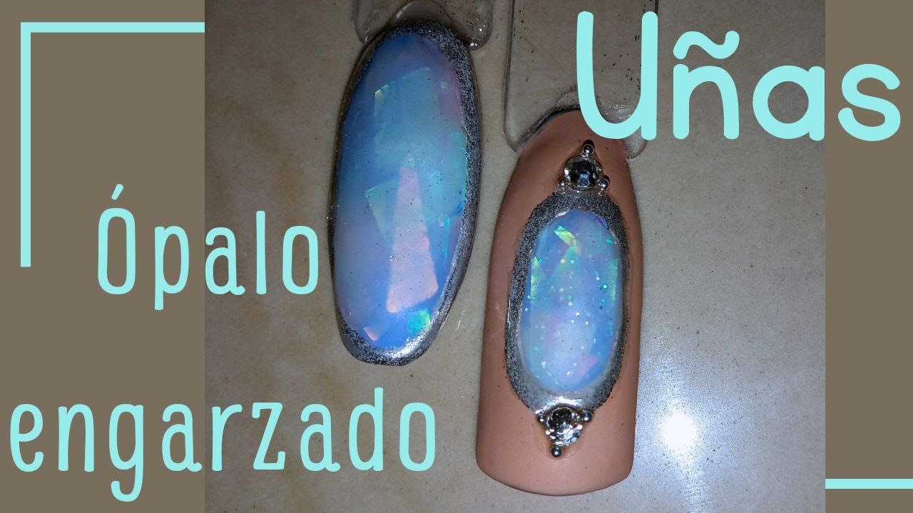 DESTACA !! Como hacer una JOYA ÓPALO en las UÑAS? NAIL ART efecto piedra preciosa