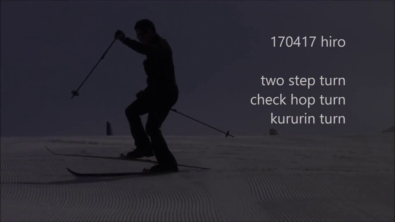 Telemarkski turn technic for steep terrain
