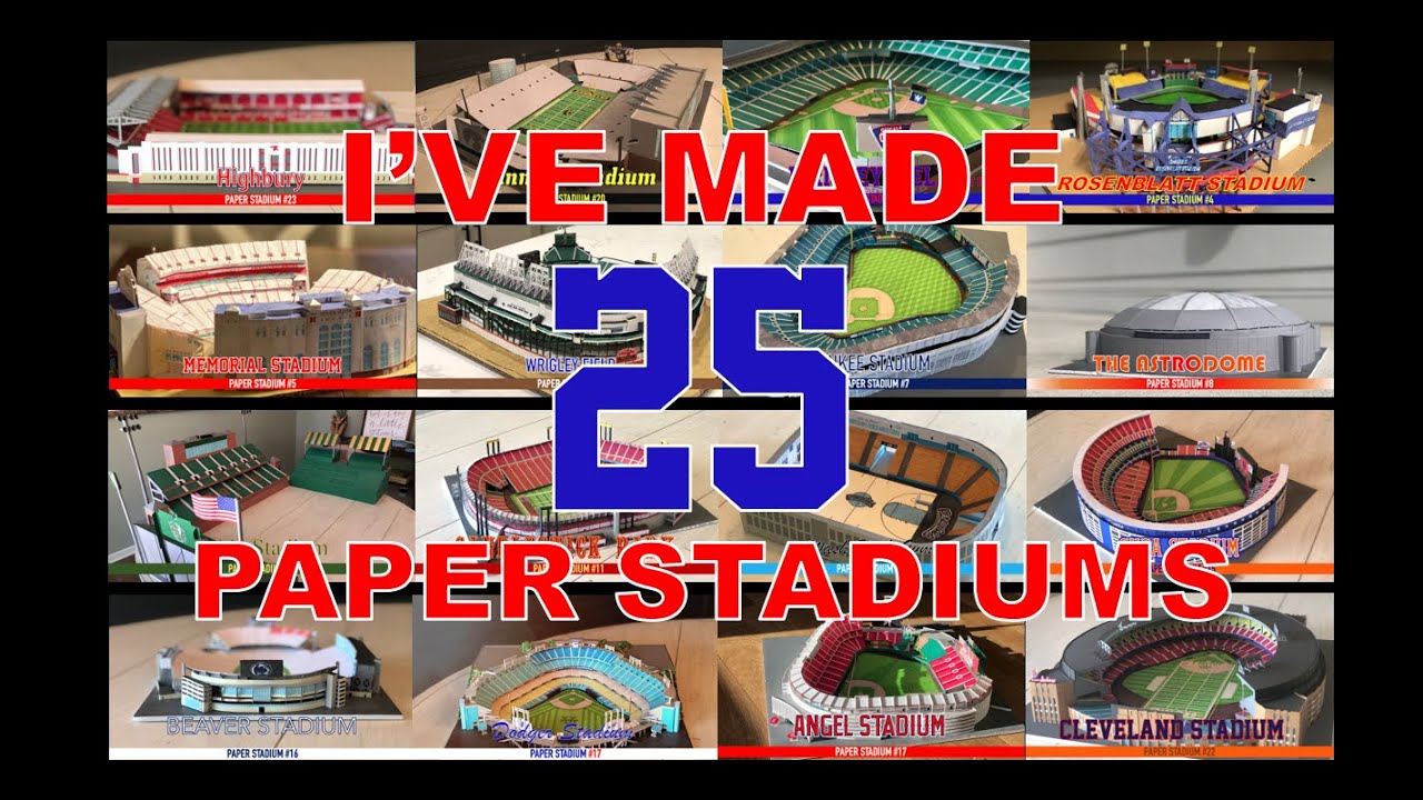 See all 25 of my Paper Stadiums!
