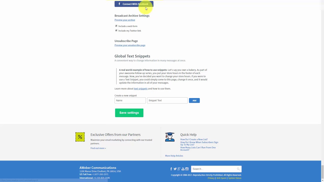 How To Personalize Your List Settings | Manage Your Email List With AWeber