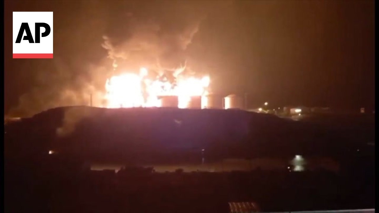 Fuel tanks on fire at Port of Salalah in Oman after Iran attacks