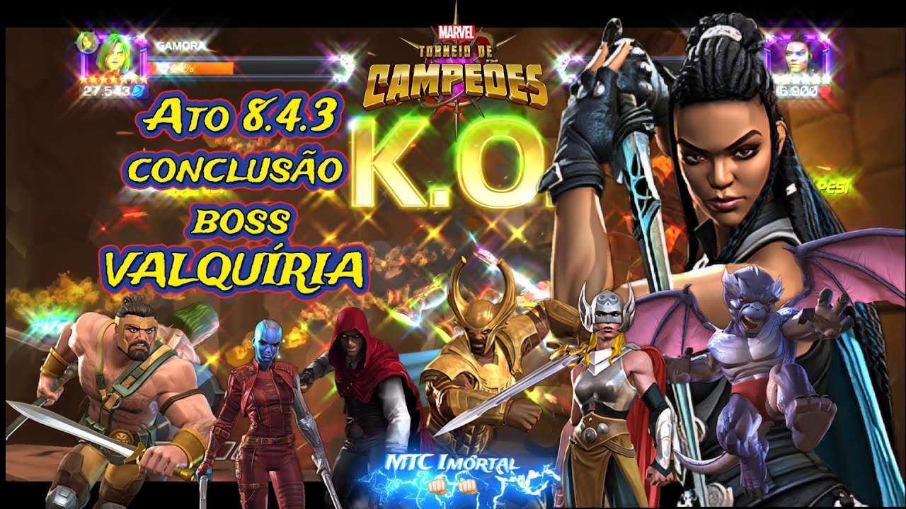 @mtcimortal Ato 8.4.3 conclusão/boss VALQUÍRIA | Marvel torneio de campeões |Mcoc | Mtc.