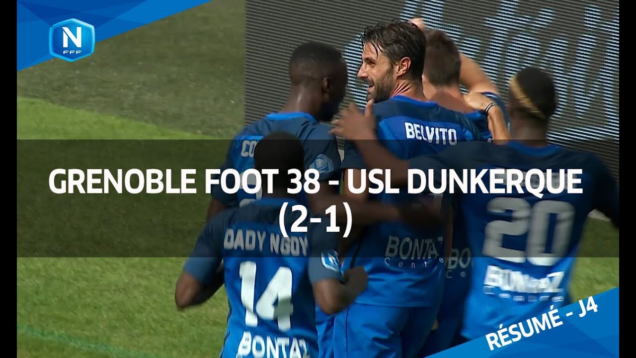 J4 : Grenoble Foot 38 USL Dunkerque (2-1), le résumé