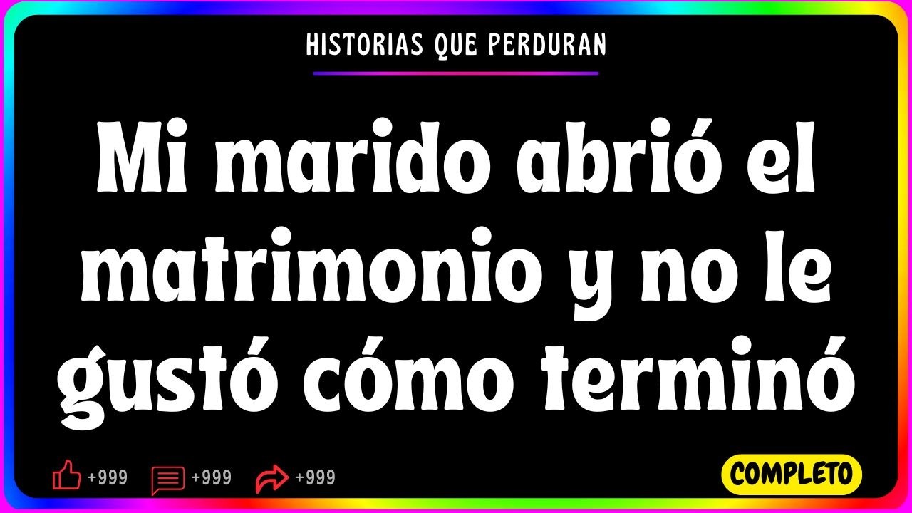 Mi marido abrió el matrimonio y no le gustó cómo terminó