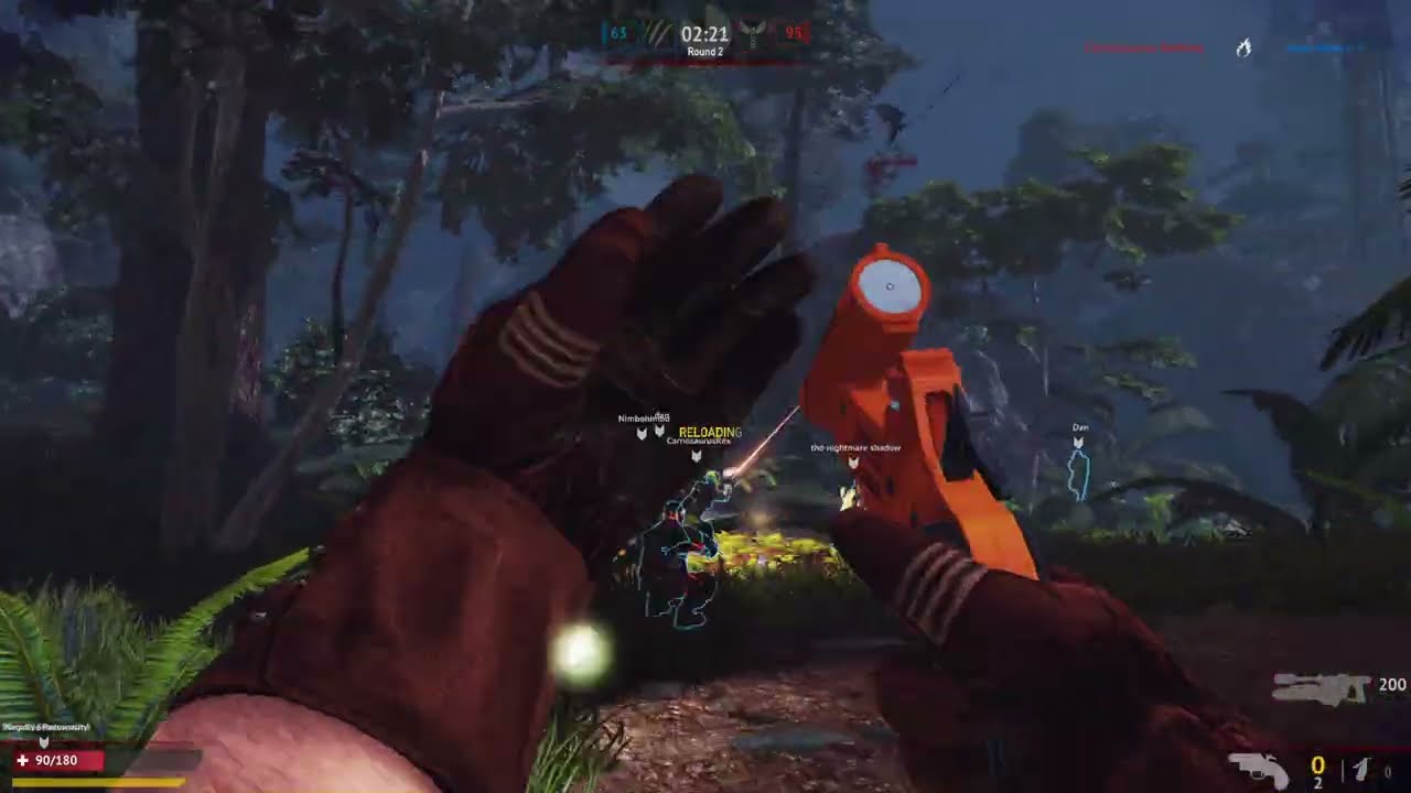 Primal Carnage: Extinction gameplay (Human round)