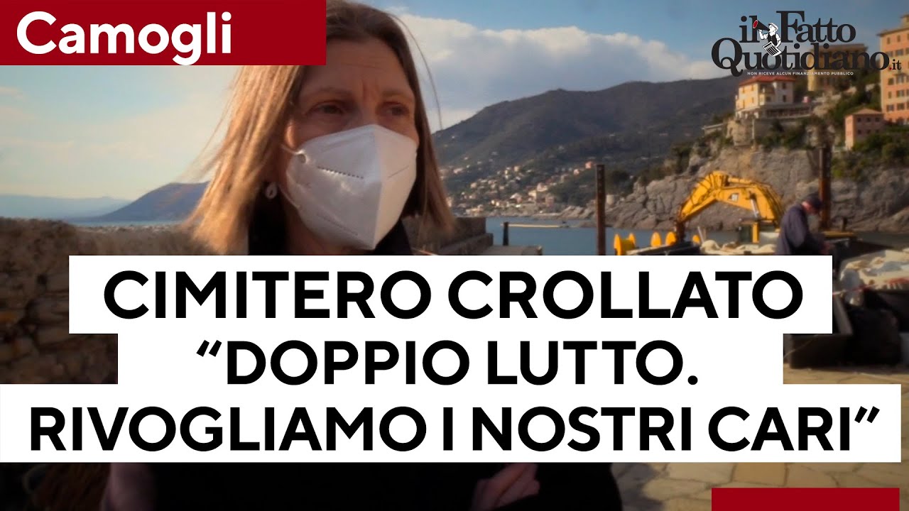 Camogli, dopo il crollo del cimitero i parenti chiedono informazioni sui loro cari: 