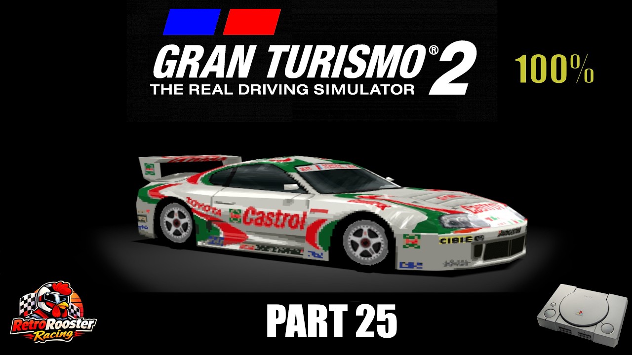 Gran Turismo 2 PS1 – Part 25 | Gran Turismo World League | Castrol Supra GT '96
