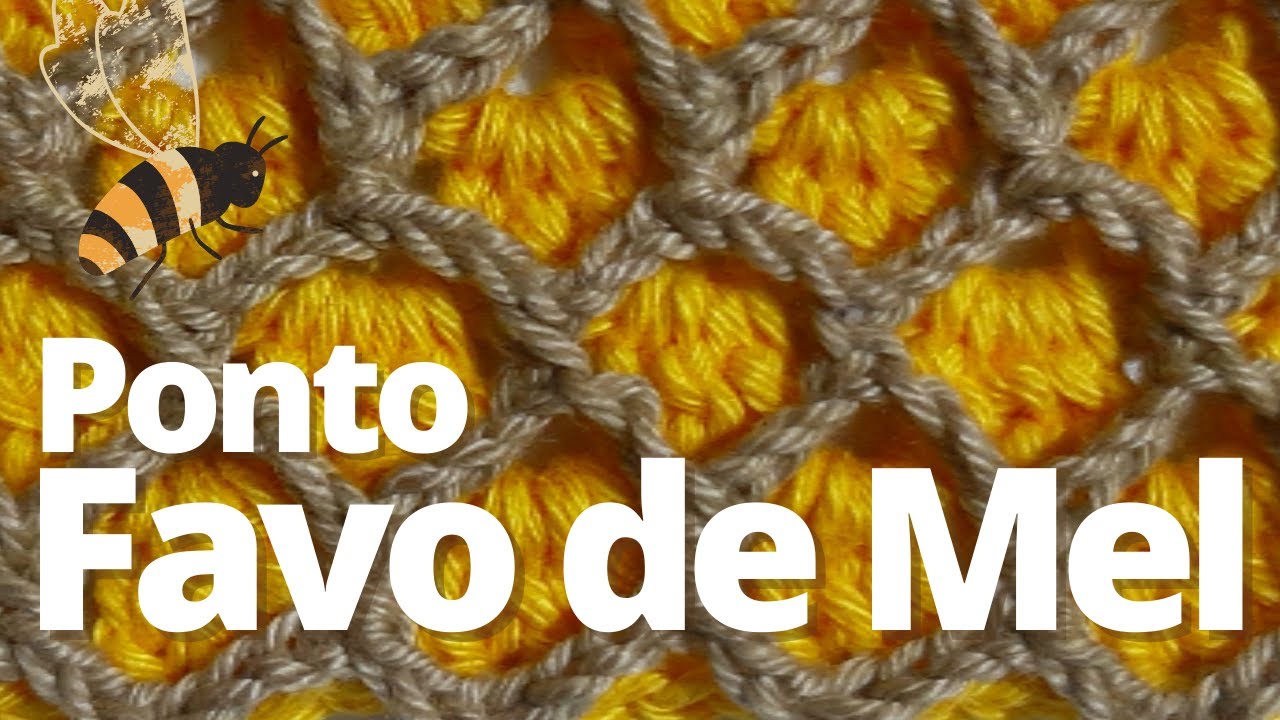 Aprenda o Ponto Favo de Mel | Crochê com Café