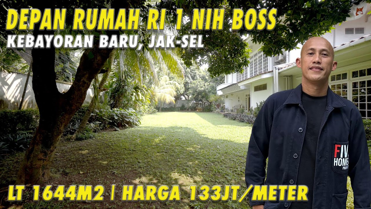 Depan Rumah RI 1 Nih Boss | Keb. Baru, Jak-Sel | Luas 1,644 m2 | Harga 133jt / Meter