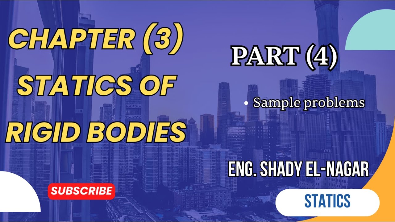 Statics| Chapter 3-4: Solved Problems on Statics of Rigid Bodies.