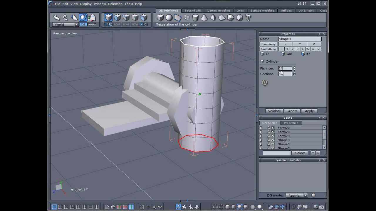 More primitives. Hexagon tutorials (dh)