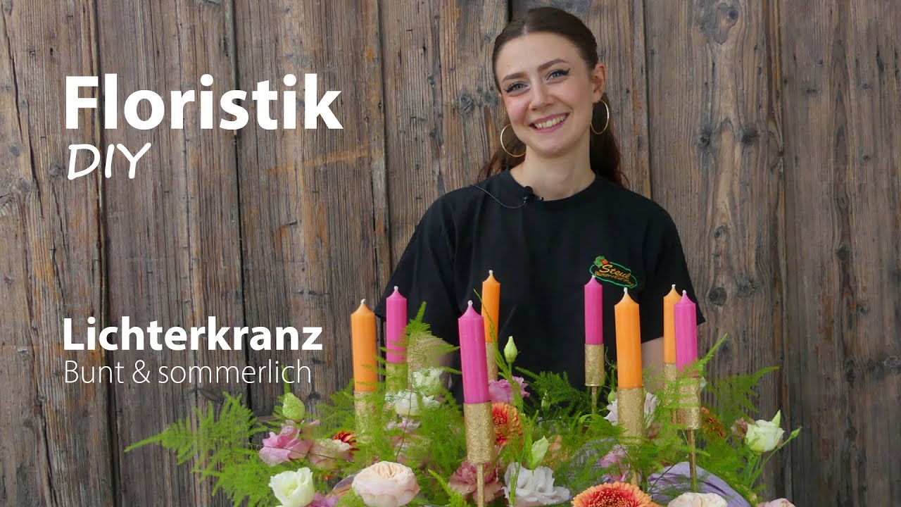 Bunter Lichterkranz für den Sommer | DIY für schöne Sommer-Deko