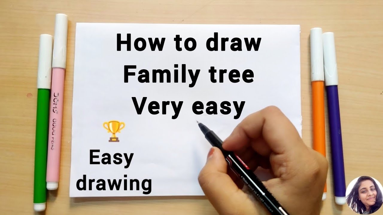 Family Tree Drawing easy | How to Draw family tree | Easy family tree Drawing | Family tree best 
