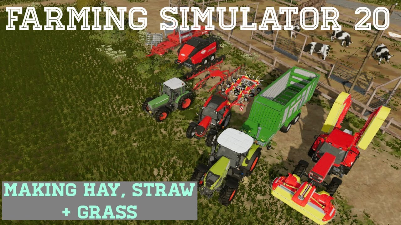 Farming simulator 20 - Making Hay, Straw and Grass