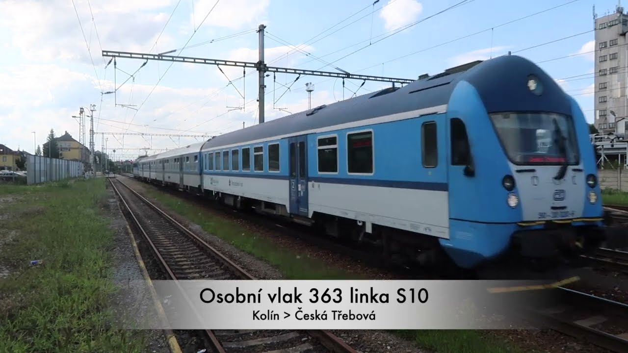 Vlakové nádraží Přelouč - vlaky 23.7.2024