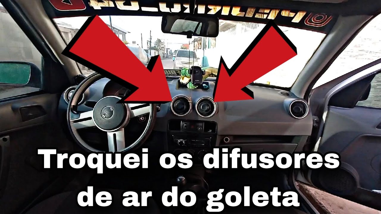 Como trocar difusor de ar do gol g4 para o do gol g6 ( troquei os difusores de ar do goleta 😍 )