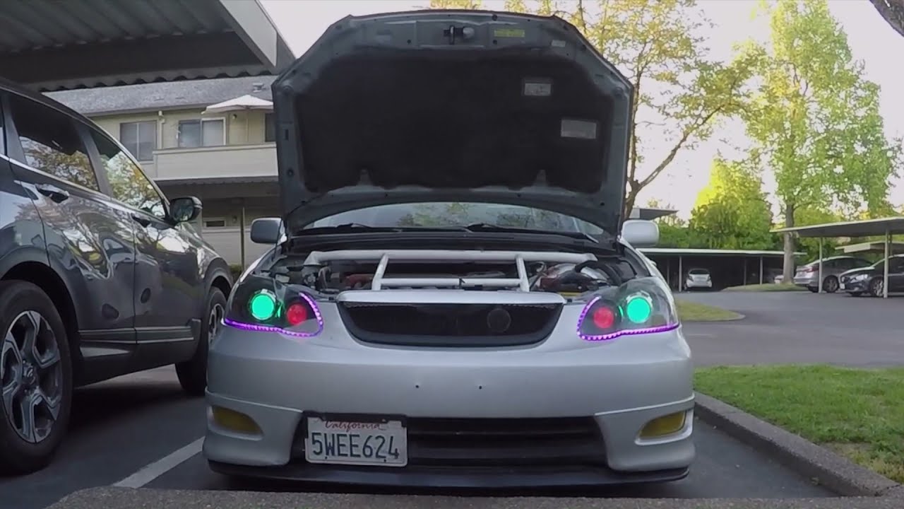 Corolla XRS Headlight pt.3 - Install DIY Projector Headlights