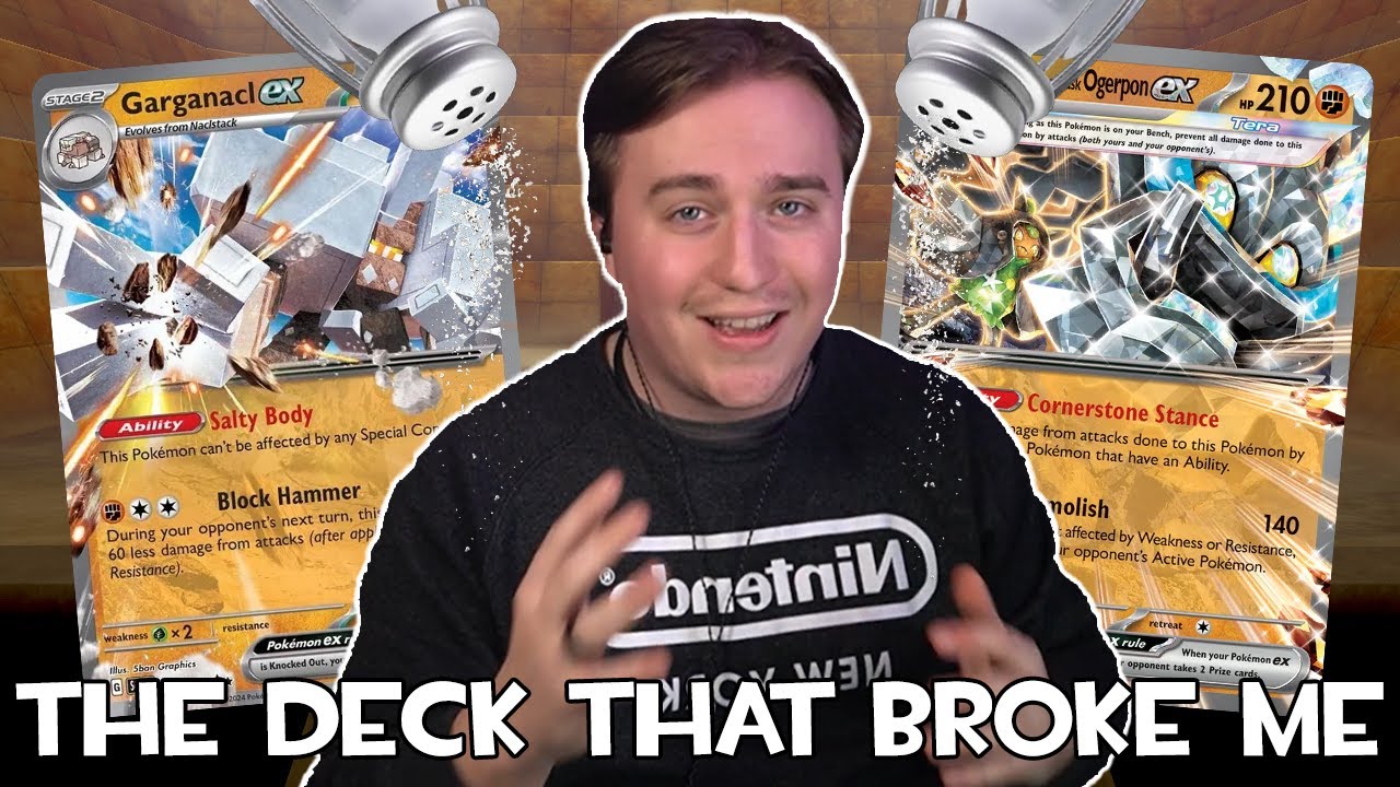 GARGANACL EX IS INSANE!! Garganacl/Cornerstone Ogerpon Tank Deck #pokemontcglive