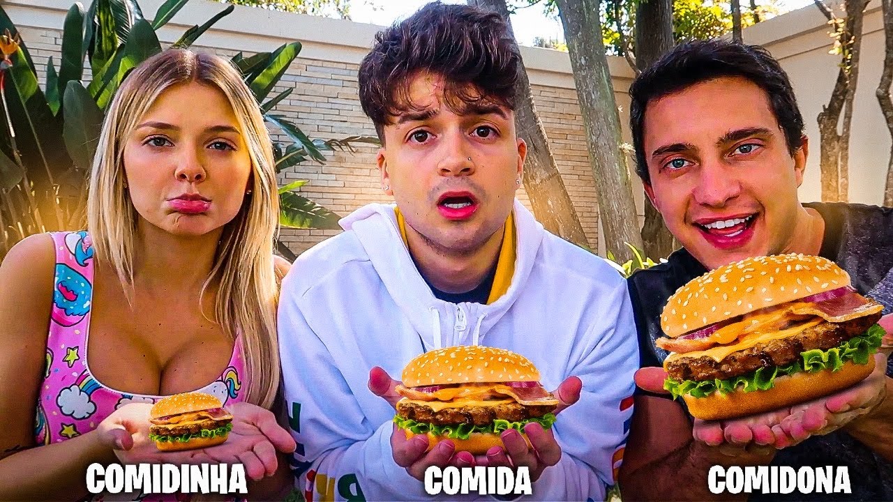 24 HORAS só COMENDO COMIDA NORMAL vs MINI COMIDINHA vs COMIDONA! (Desafio)