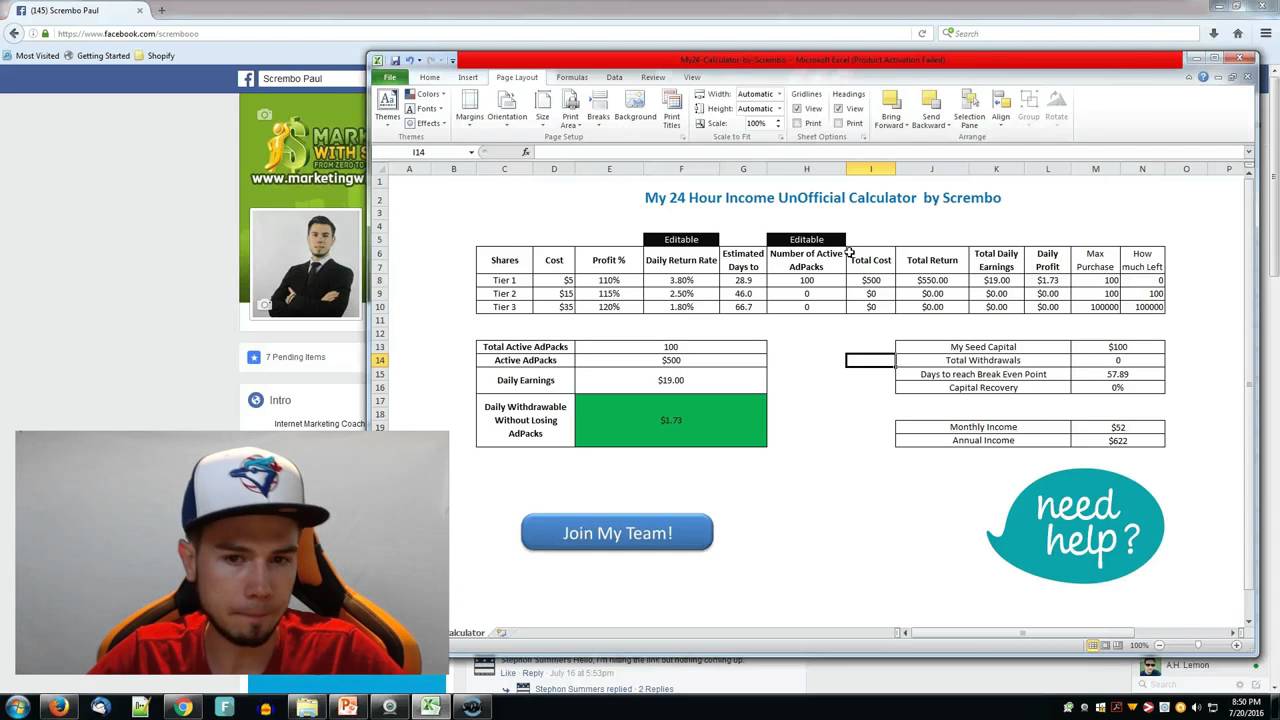 My 24 Hour Income Calculator Review   $1,000 Daily Calculator NO SCAM by Scrembo   YouTube