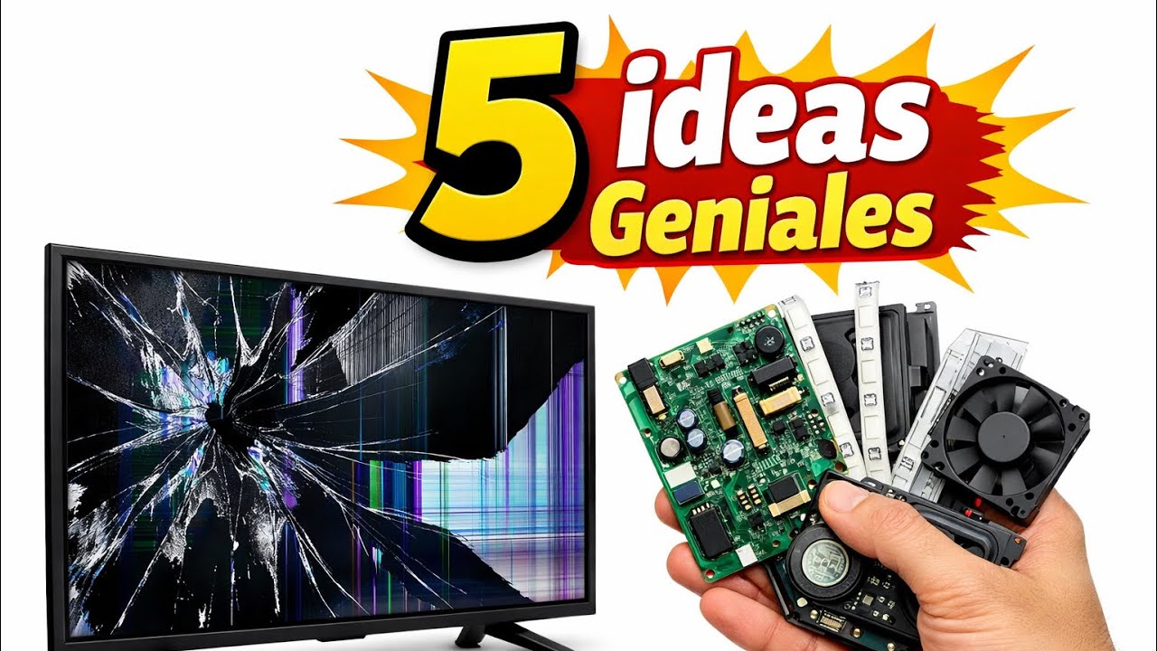 Qué hacer con un TV LED ROTO 5 ideas para tu HOGAR!