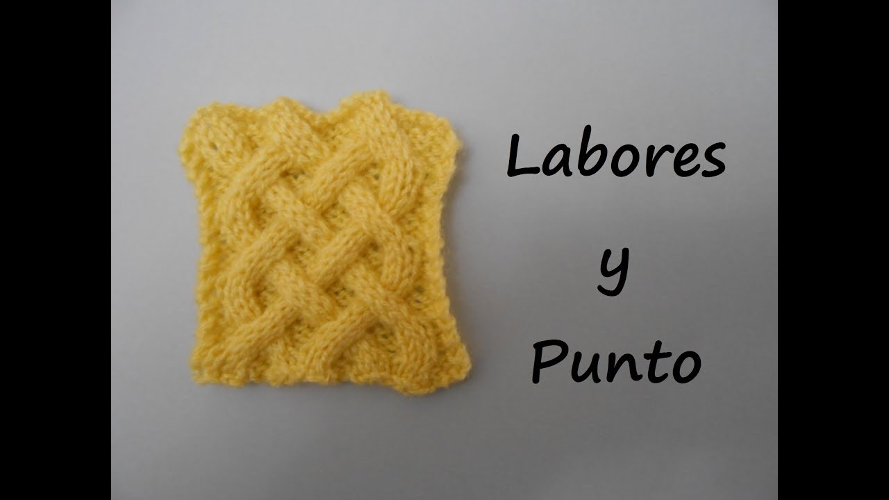 Como tejer una trenza múltiple en dos agujas