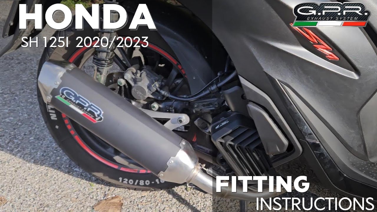 Montaggio suono Scarico GPR Exhaust Honda SH 125 2020-2024 #sh125 #sh125i #sh125abs #sh150 #sh150i