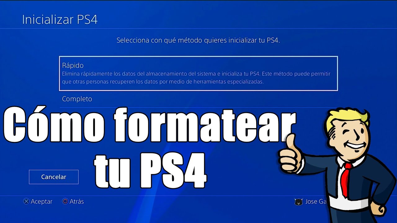 CÓMO FORMATEAR TU PS4 DE FORMA SEGURA