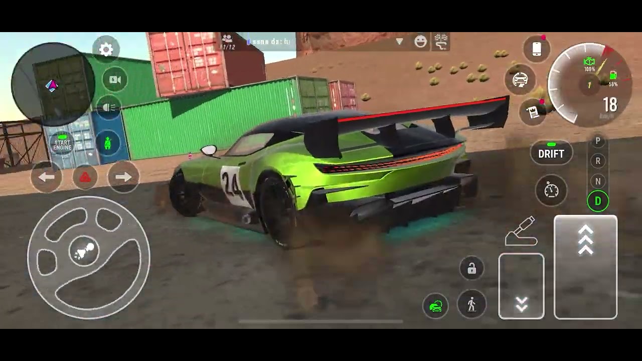 Playing a car game but I couldn’t  make som text but I hope you guys enjoy￼😁😄