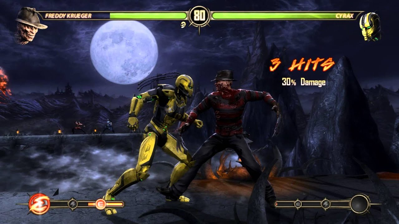 Mortal Kombat Komplete Edition Pc gameplay Freddy Krueger vs Cyrax
