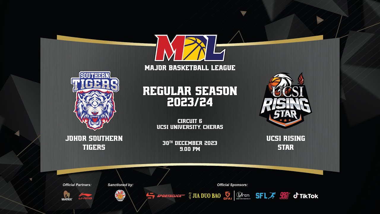 [LIVE] MBL Regular Season 2023 | G32 | Johor Southern Tigers vs  UCSI Rising Star