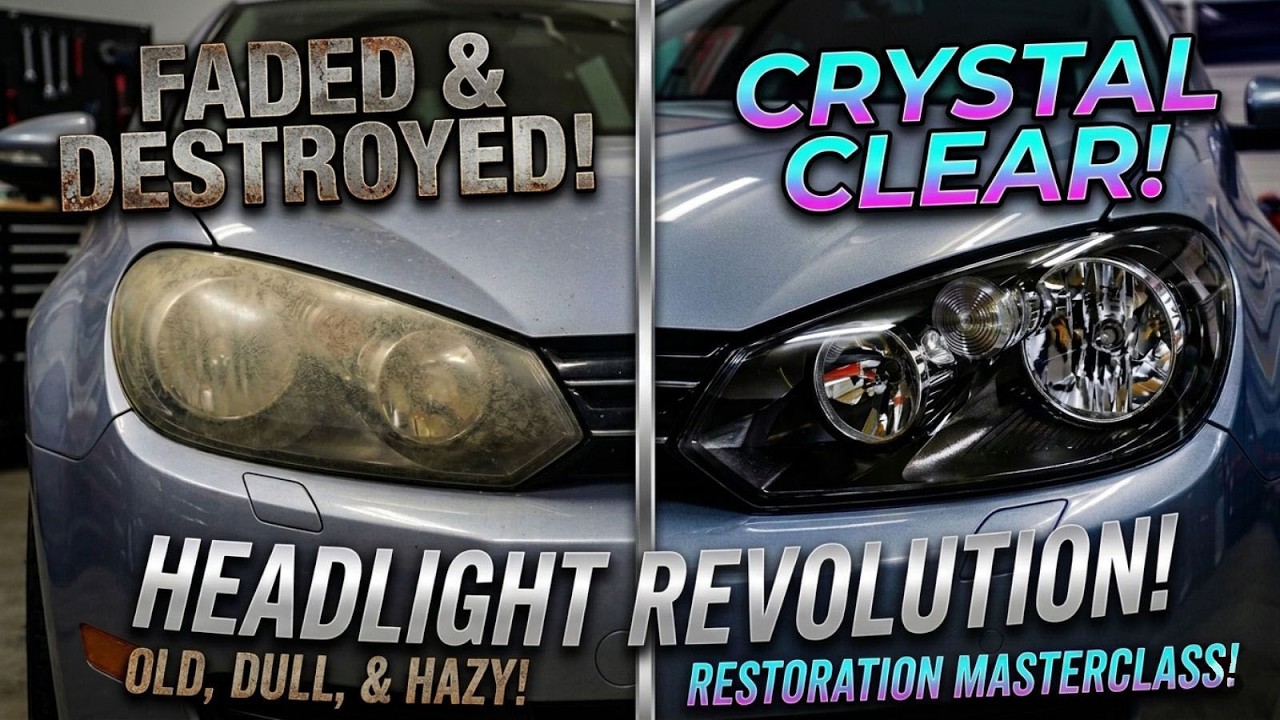How to restore headlights at home